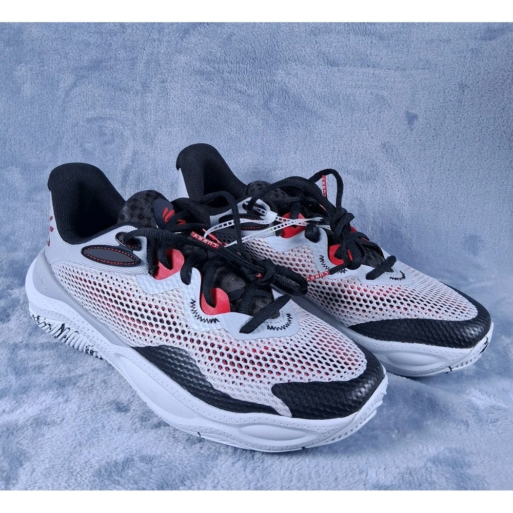 Under Armour Curry Splash 24 Men's 10 Sneaker Halo Grey Black Red 3027636-101